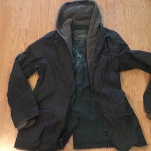 Jacket Aeropostale size small with hoddie